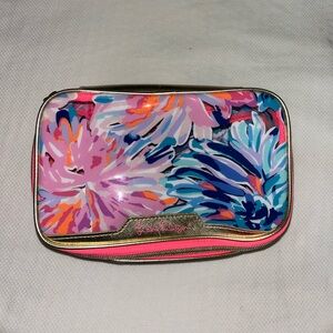 Lilly Pulitzer Vibrant Floral Cosmetic Bag - Clear Off Tropics Accessories